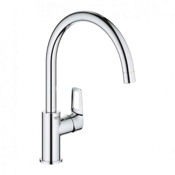 Dřezová baterie Grohe BAULOOP s otočným ramínkem chrom 31368001