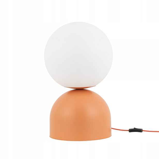 Stolní stolní lampa Miki Orange Bílá 1xE27 15W Kabinet 52cm Tk Lighting