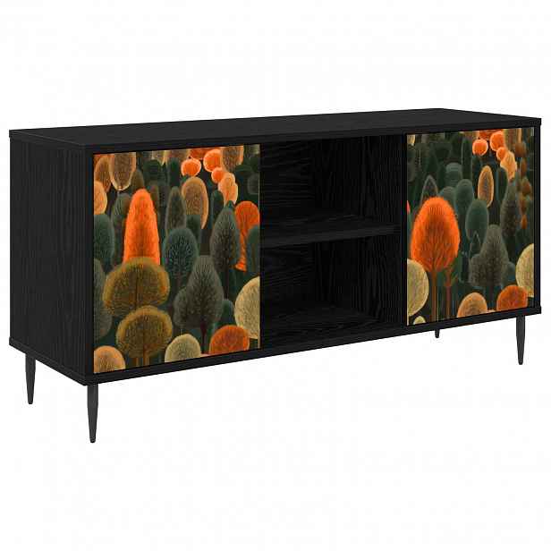 vidaXL Televizní skříň ZAANDAM 102 x 33 x 51 cm Černý dub