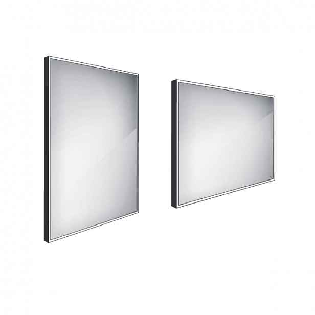 Zrcadlo bez vypínače Nimco 60x80 cm černá ZPC 13002-90