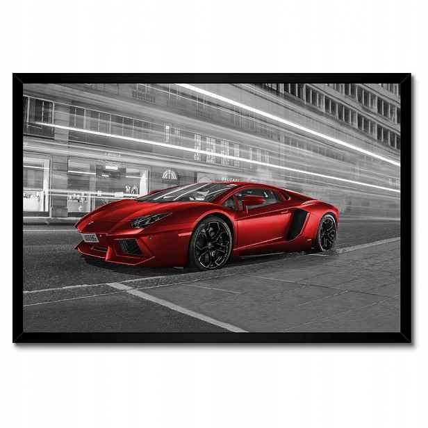 Plakáty v rámu 60x40 Červené auto