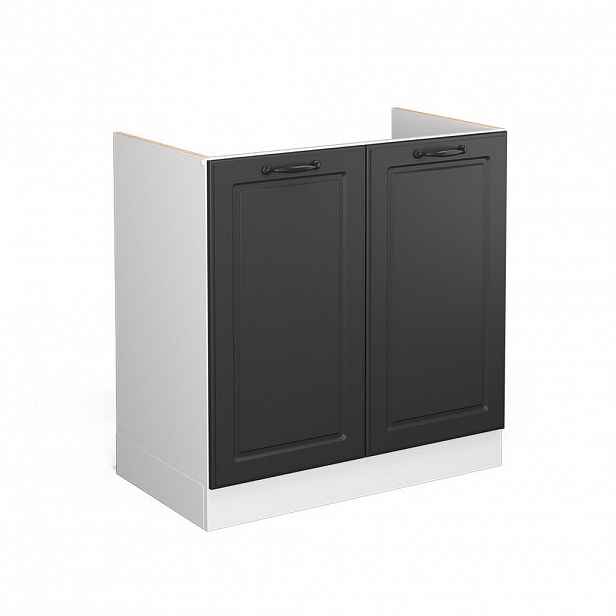 Vicco SKŘÍŇKA POD DŘEZ R-Line Antracitový venkovský dům 80 cm bez pracovní desky