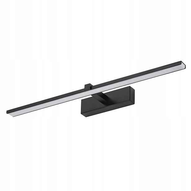 Koupelnové Nástěnné Svítidlo 12W Lampa Nad Zrcadlo Led Černý Kov IP44