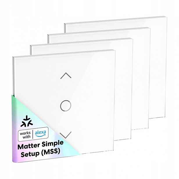 Meross MRS100MA Smart Vypínač Rolet WiFi Matter Alexa Google 400W 4ks