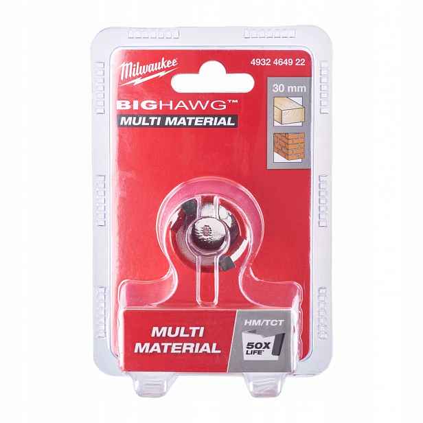 Milwaukee Korunkový Vrták Big Hawg na cihlové dřevo 30 mm Multi Material