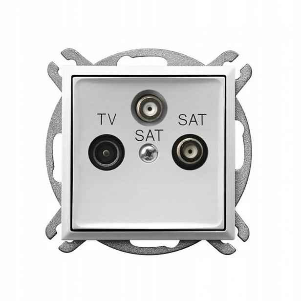 Ospel Aria bílá Rtv-sat zásuvka 2x GPA-U2S/m/00