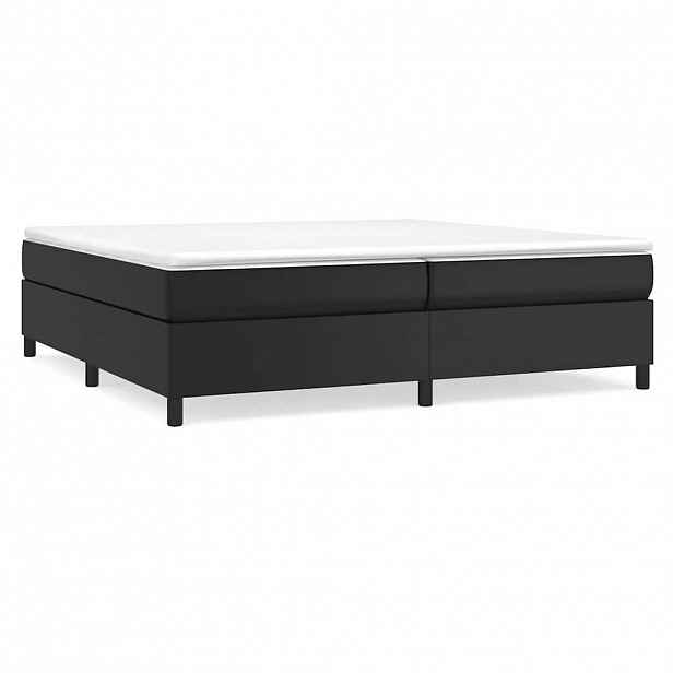 vidaXL Rám postele s boxspringem černá 200 x 200 cm umělá kůže