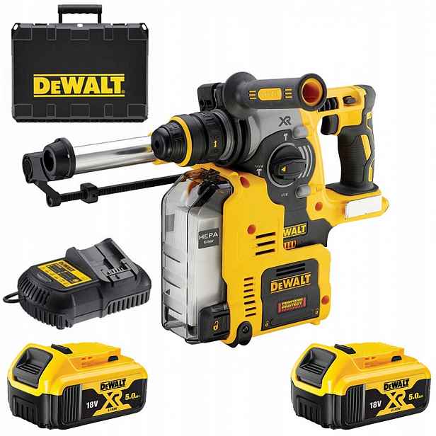 DeWALT DCH275P2 Příklepové Kladivo Vrtačka Sds+ Plus 2x5Ah 18V 2,1J