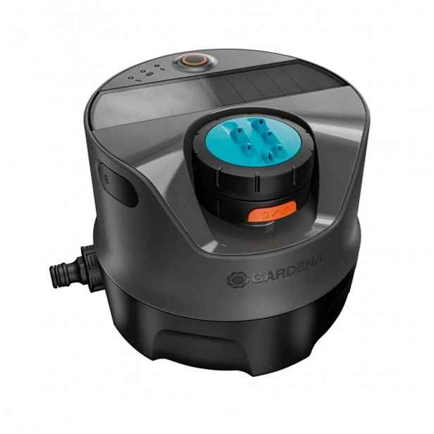 Gardena Sprinklersystem - Zavlažovací jednotka AquaPrecise, nadzemní, Bluetooth, solární a USB napájení 16000-29