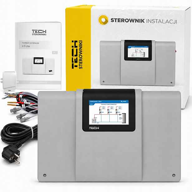 Regulátor Regulator i-3 Lite Tech Pro Instalaci C.o Obsluha 3 Topných Okruhů