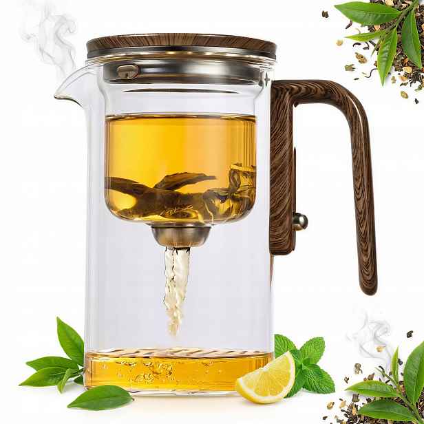 Skleněná Konvice 750 ML S Magnetickým Vypouštěcím Ventilem Na Čajovou Kávu