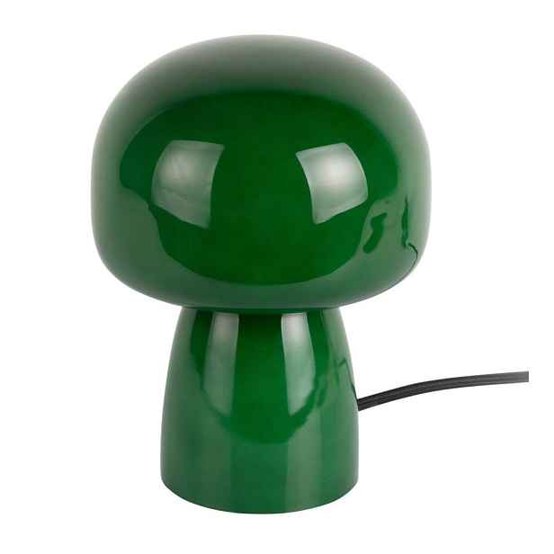 Tmavě zelená skleněná stolní lampa (výška 20 cm) Fervor – Leitmotiv