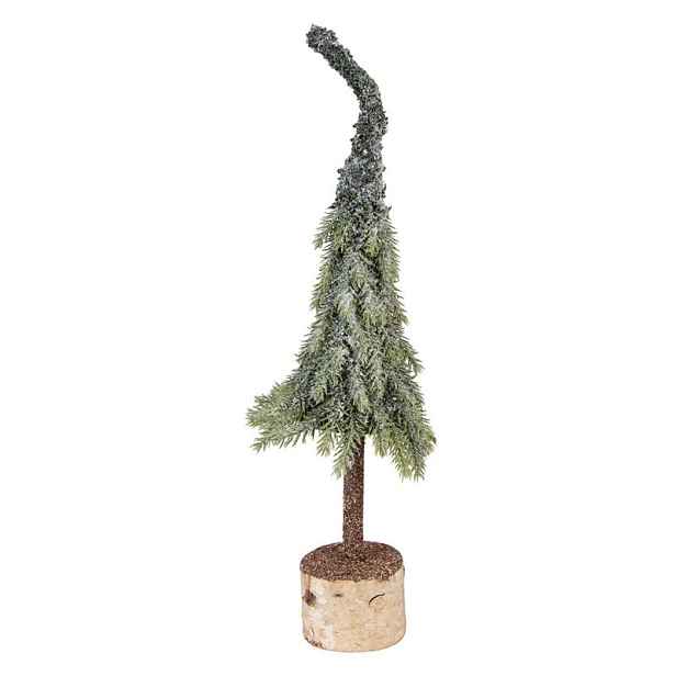 Vánoční dekorace jehličnatý stromek na dřevě - Ø 13*50 cm Clayre & Eef