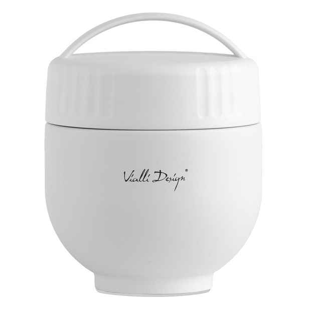 Bílá termoska na jídlo z nerezové oceli 680 ml Fuori – Vialli Design