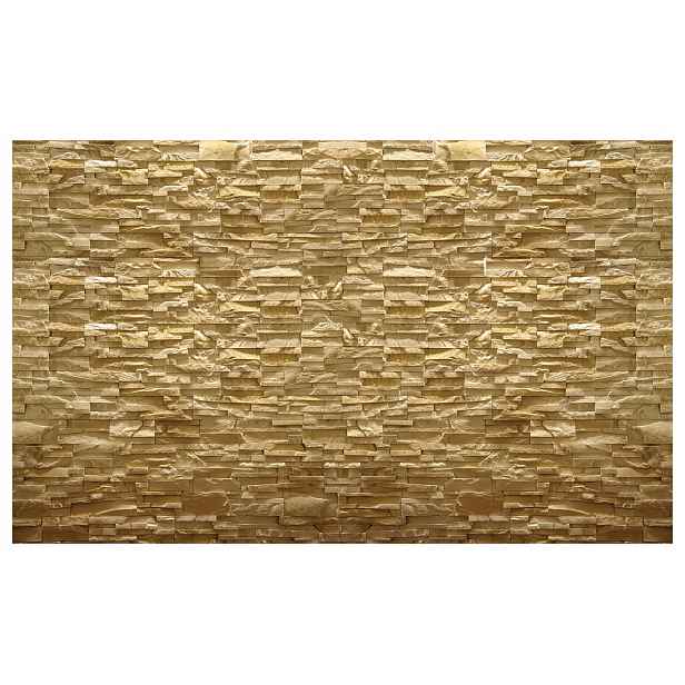 Fototapeta Kámen Béžový Hnědý rustikální 3D textura 416x254 lepidlo
