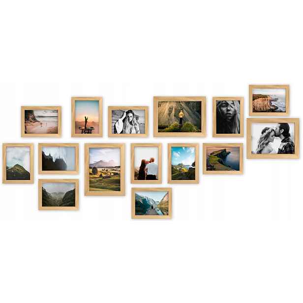 Multirama Budapešť sada rámečků na fotografie buk