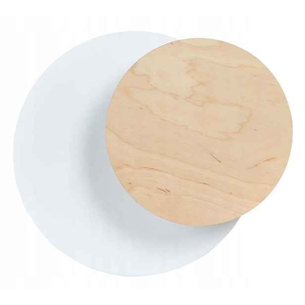 Nástěnné svítidlo Circle 1A bílé, ocel a překližka, 1xG9 Led