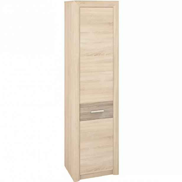 Skříň Castel 55cm dub sonoma/ sonoma lanýž, levá