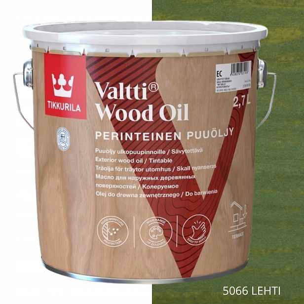 Tikkurila Valtti Wood Oil Olej Na Dřevo 2,7 L Barva 5066 Lehti