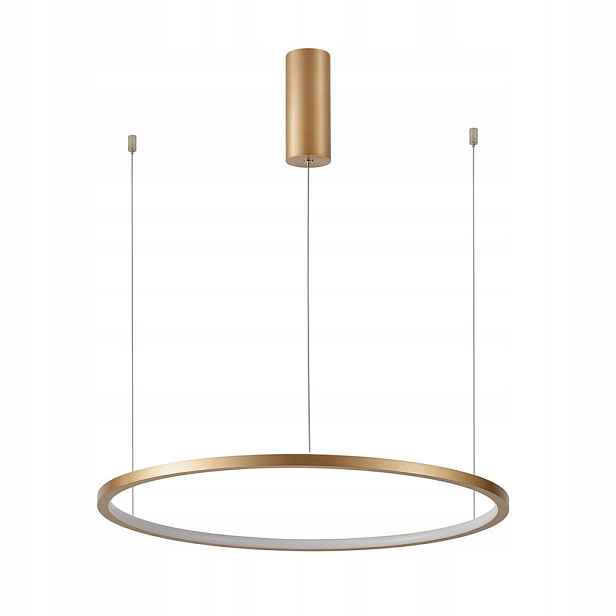 Závěsná lampa Led lustr 48W Zlatá Vinola Variabilní světlo 80 cm Italux