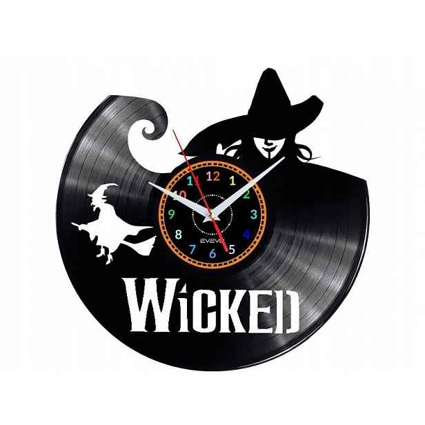 Čarodějnice Dekorativní Nástěnné Hodiny Moderní Vinylová Deska Vinyl Na P