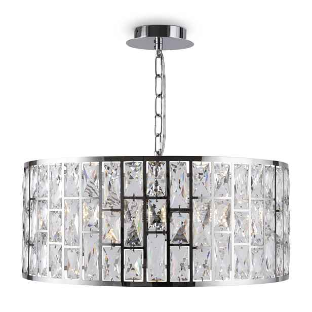 Křišťálový lustr glamour chrom 47 cm 4 body do obývacího pokoje ložnice Maytoni