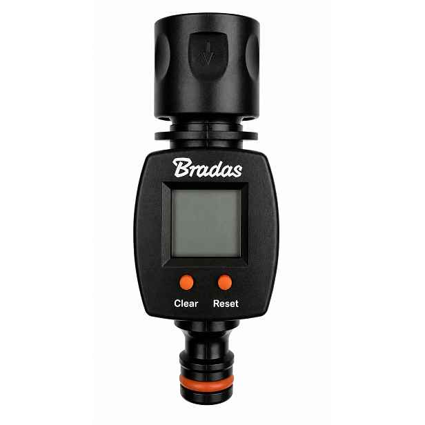 LCD Počítadlo Průtoku Vody Pro Zahradní Hadici A Zavlažovače Bradas ECO-3100