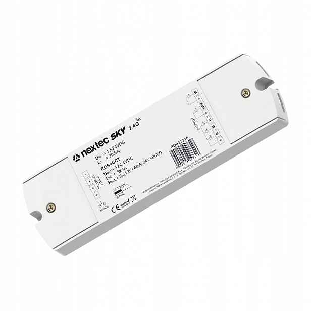 Led ovladač pro pásky Nextec Sky Rgb Cct 12-24V 5x5A 2,4GHz Wi-Fi