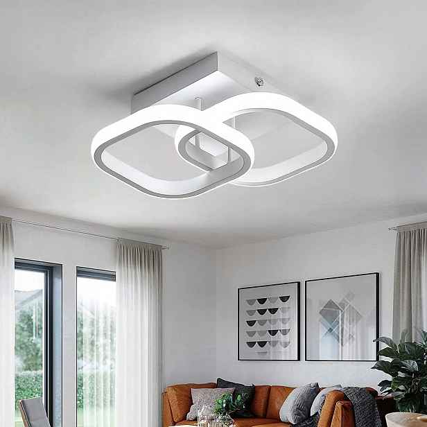 Led stropní svítidlo Plafon bílé 6500K moderní do ložnice 22W