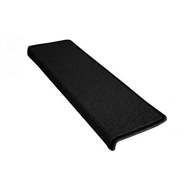 Nášlapy na schody Eton černý obdélník, samolepící - 24x65 obdélník (rozměr včetně ohybu) Vopi