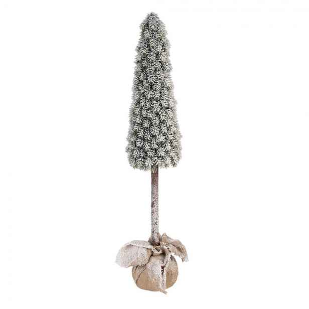Vánoční dekorace jehličnatý stromek v jutě - Ø 18*78 cm Clayre & Eef