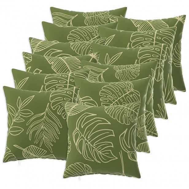 vidaXL Povlak na polštář 12 pcs HEERLEN Listový design 40 x 40 cm