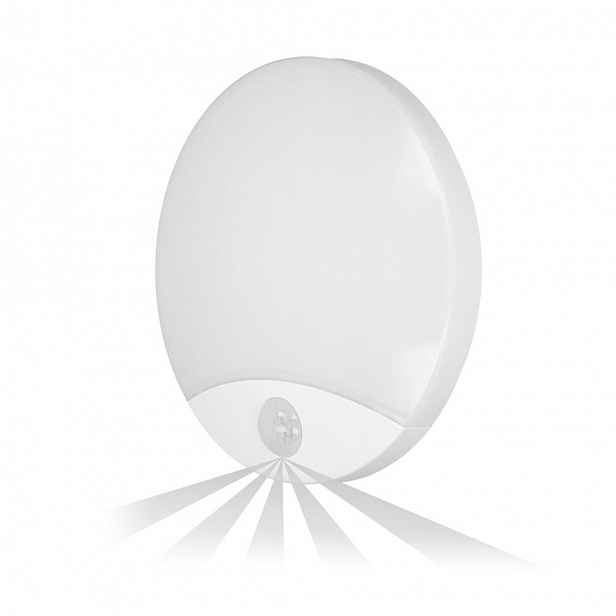 Virazon Led 15W, stropní svítidlo s pohybovým senzorem, 1050lm, IP44, 4000K, polykarbonát