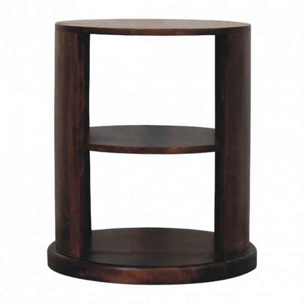 Artisan Furniture NOČNÍ STOLEK s povrchem v dubovém vzhledu, 1 zásuvka, 1 otevřená police, hnědý