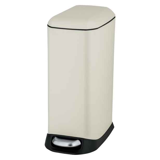 Krémový nášlapný ocelový odpadkový koš 20 l Design – Wenko