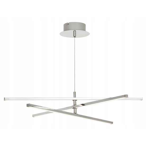 Led závěsné svítidlo lustr chrom moderní podélné nastavitelné 60 cm Rabalux