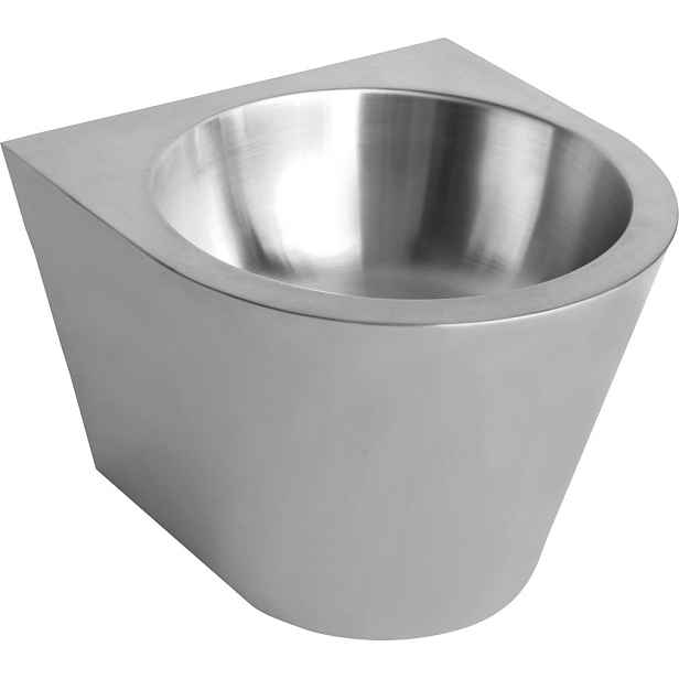 NOFER Závěsné umyvadlo bez otvoru pro baterii 360x270x360 mm, nerez mat