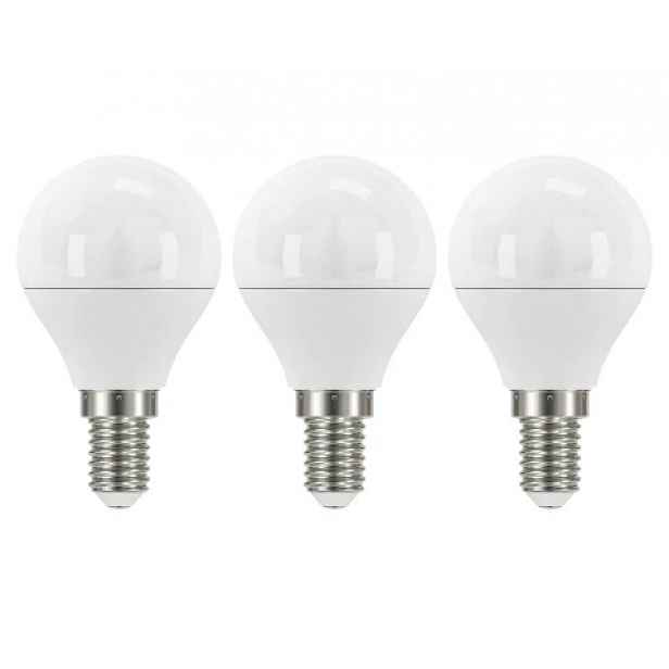 LED žárovka (3 ks) Classic mini globe, E14, 5 W, 470 lm