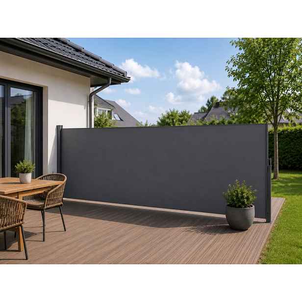 Boční markýza 500x180 cm antracit, výsuvná