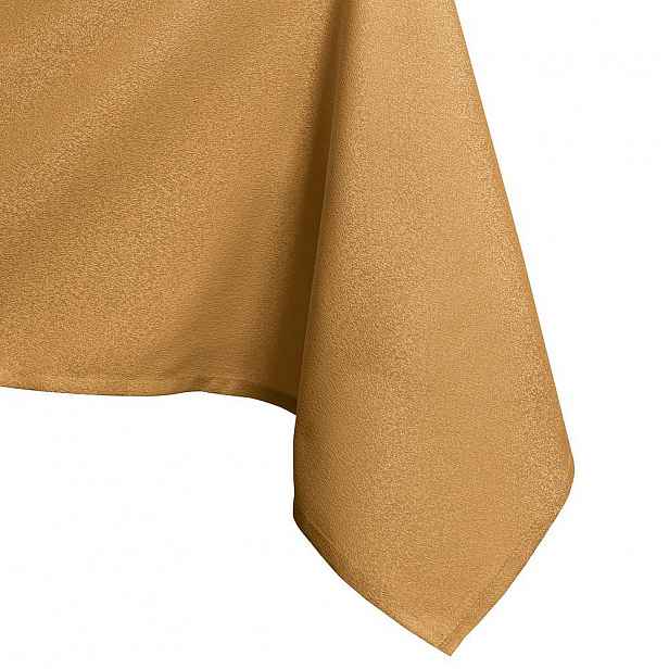 Hořčicově hnědý ubrus AmeliaHome Empire Gold, 140 x 220 cm
