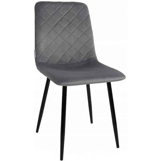 Křeslo Dankor Design Vita velur šedý samet