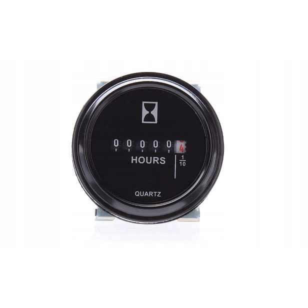 Počítadlo motohodin provozu 12V 24V 52 mm