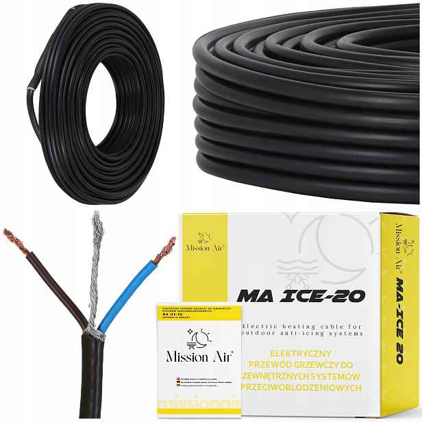 Topný Kabel Proti Námraze ICE-20W/M 150W 7,5 M