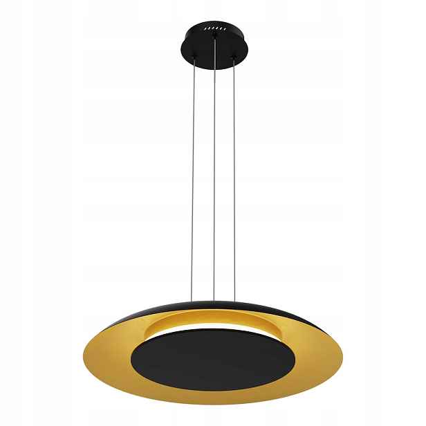 Závěsná lampa Milagro Piattino ML1815 Led 30W Cct černo-zlatá 40 cm