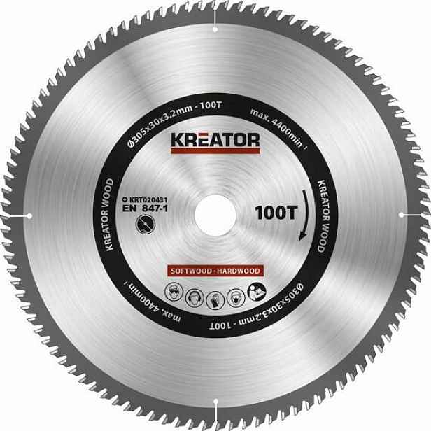 Kreator pilový kotouč 305mm*30mm 100 Wz Hm KRT020431