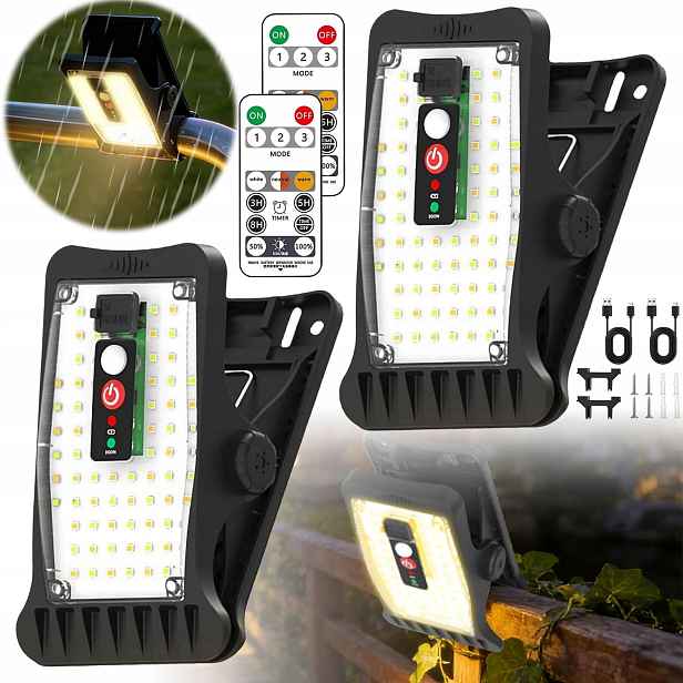2KS Solární Lampy Na Schody Voděodolné Led Zahradní Venkovní Terasa