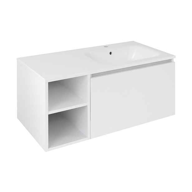 Sapho LOREA skříňka 100x46x51,5cm (30P+70cm), pravá, bílá mat