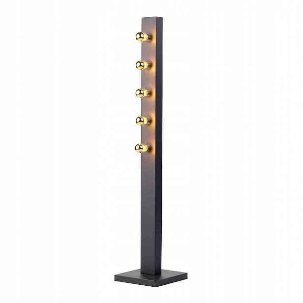 Stojací podlahová lampa Milagro Phoenix 5xE14 Černá Zlatá Ocelová 125 cm