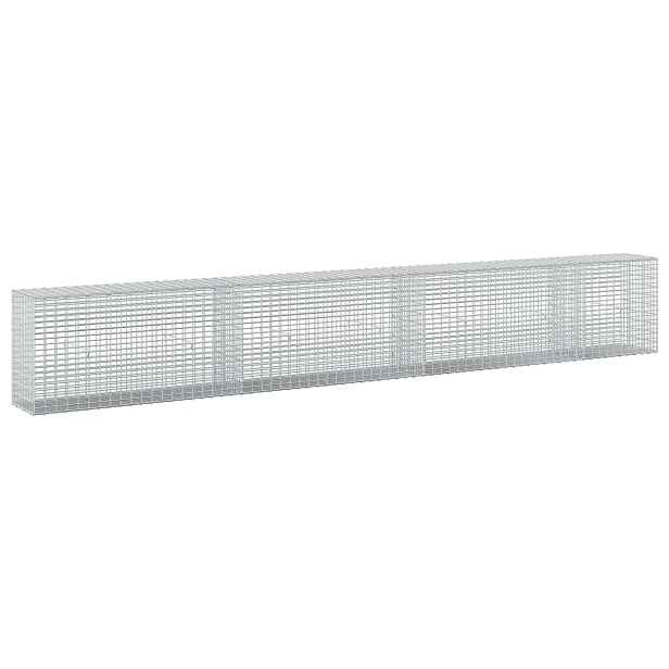 vidaXL Gabion s drátem 3,5 mm a sítem 5x2,5 cm 350x30x50 cm