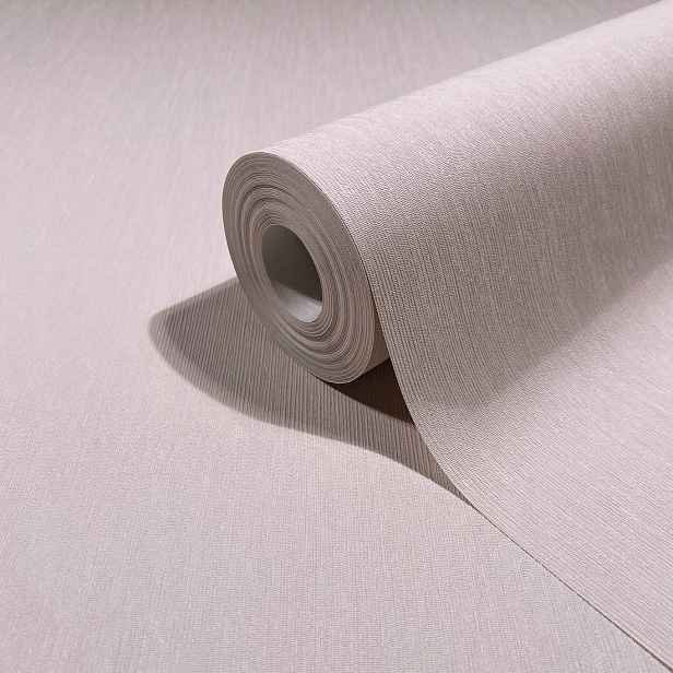 Béžová ozdobná tapeta s žebrovanou strukturou vinylu na flizelině tapety
